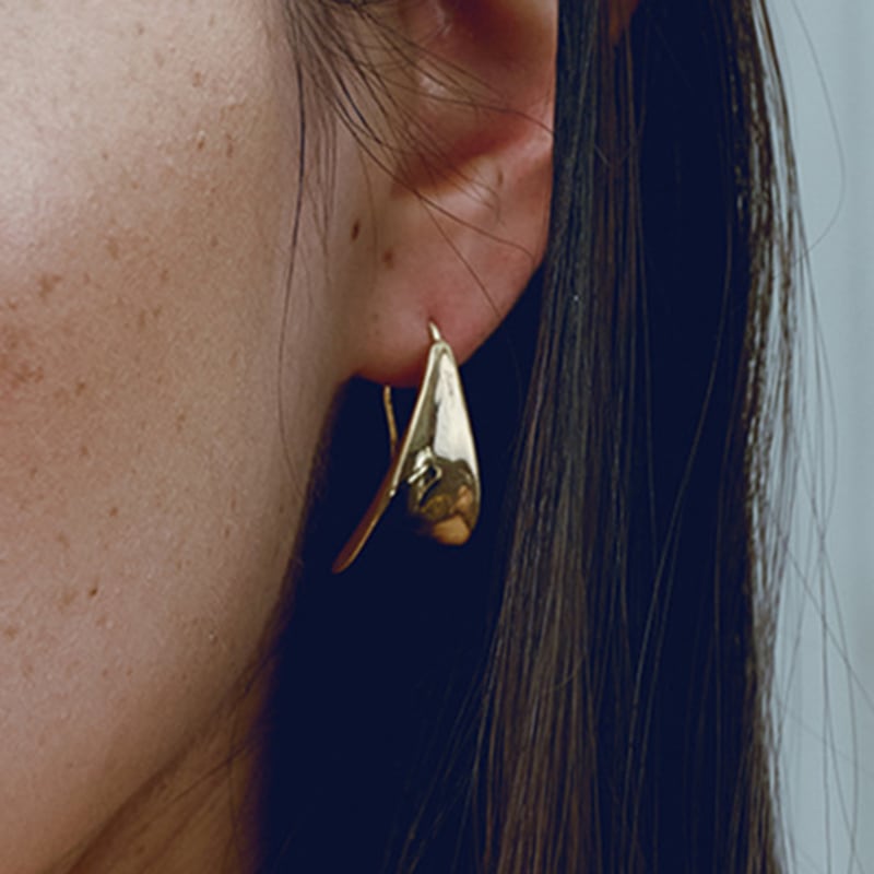 cellmute PETAL EARRING(14K GOLD)
