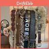 Vintage Western Style Leather Belt With Flower Beads For Women Casual Dresses