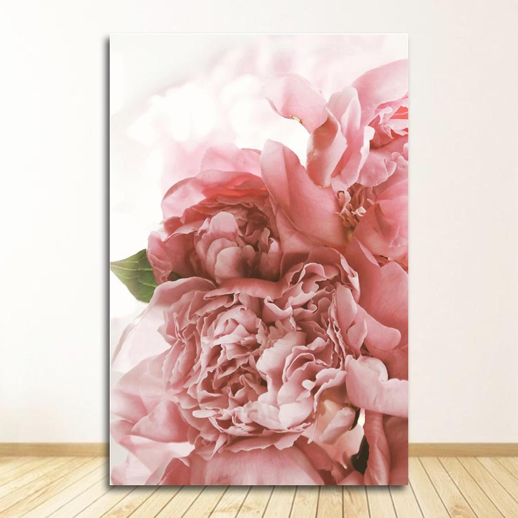 art print pictures for the home living room decoration Nordic style classic rose Peony flower posters and paintings on the wall