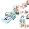 Infant Musical Piano Baby Gym Mat With Detachable Hanging Toys And Light-up Features