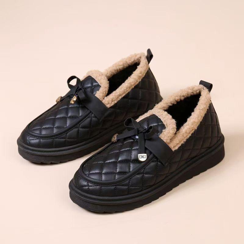 

Winter women s wear-resistant thickened cotton shoes soft-soled soft-sided Doudou shoes non-slip flat-bottomed casual fluffy shoes 36