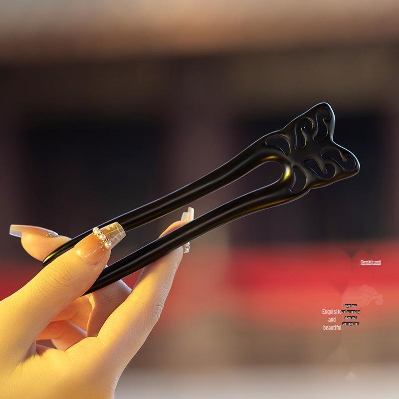 Fermacapelli Serpente Lin Spirit 2025: Nuovo Accessorio per Capelli Legno di Sandalo per Acconciature Raccolte in Stile Antico