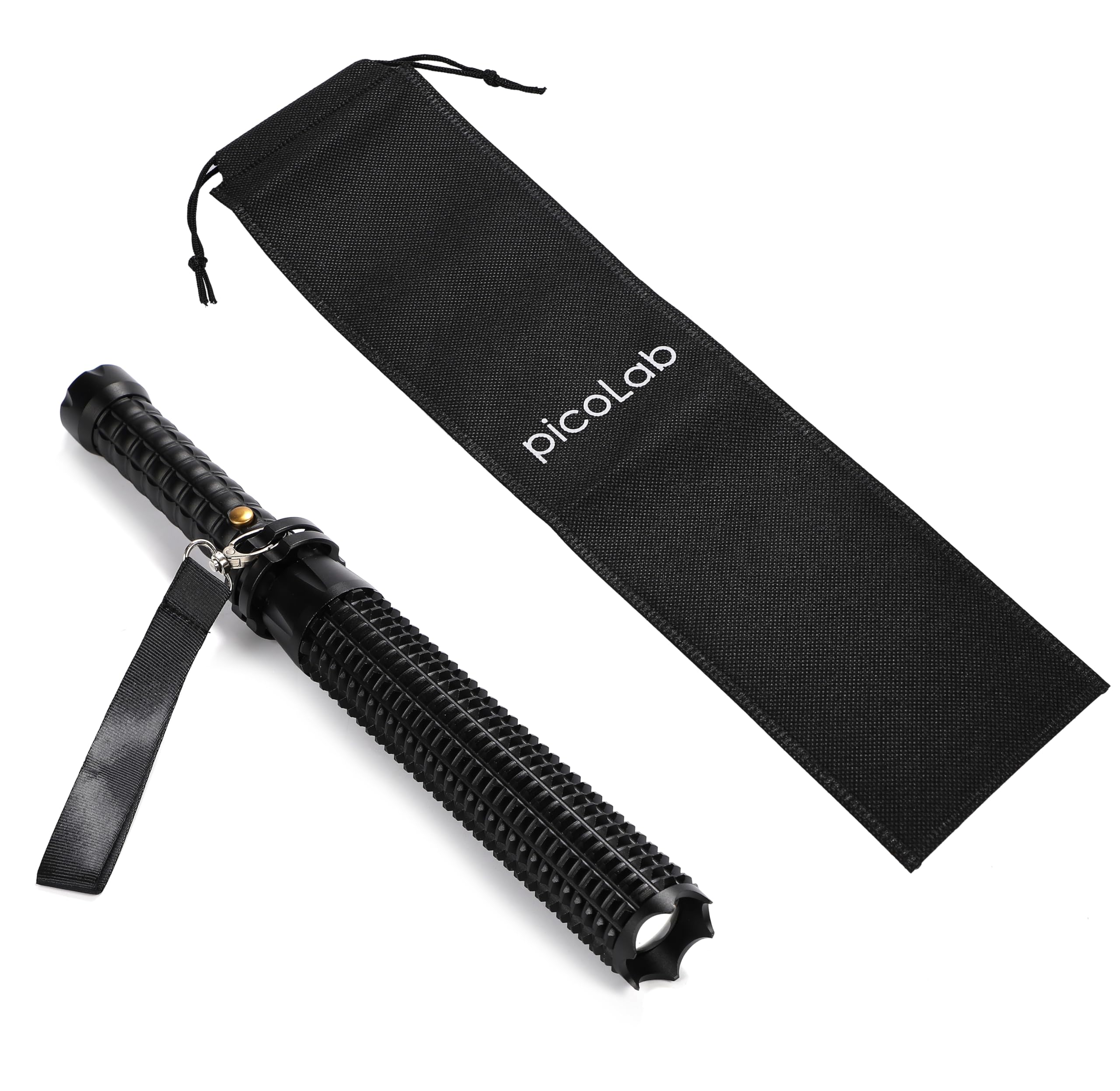 

picoLab LED Light Telescoping Security Disaster Prevention Flashlight Handy Light Storage Bag Included чорний