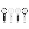 Magnifying Glass with Light Magnifying Glasses 2.5X 45X High Magnification LED Handheld Lighted
