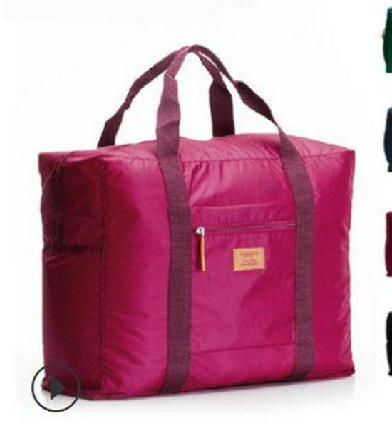 Waterproof Jacquard Travel Bag: Luggage, Clothing, and Storage Solution with Floral Design, Handheld or Trolley Compatible.