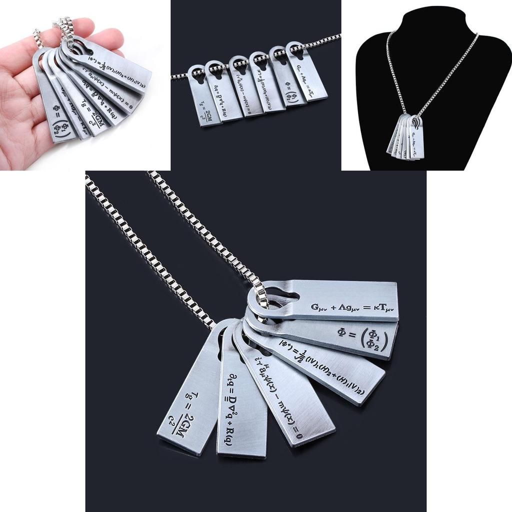 Death Stranding Chemical Physical Equations Alloy Pendant Necklace With Vintage Design For Science Enthusiasts