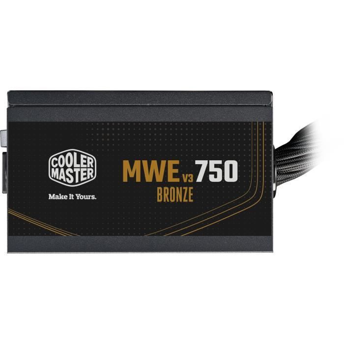 Alimentation pc - cooler master - mpe-7501-acabw-beu - mwe 750w v2 - 80+ bronze - 750 w