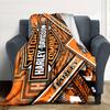 1pc Harley-Davidson Blanket, Gift, for Men and Women, Soft Blanket, Good for Sofa Bed Couch Travel, Lightweight Flannel Blanket