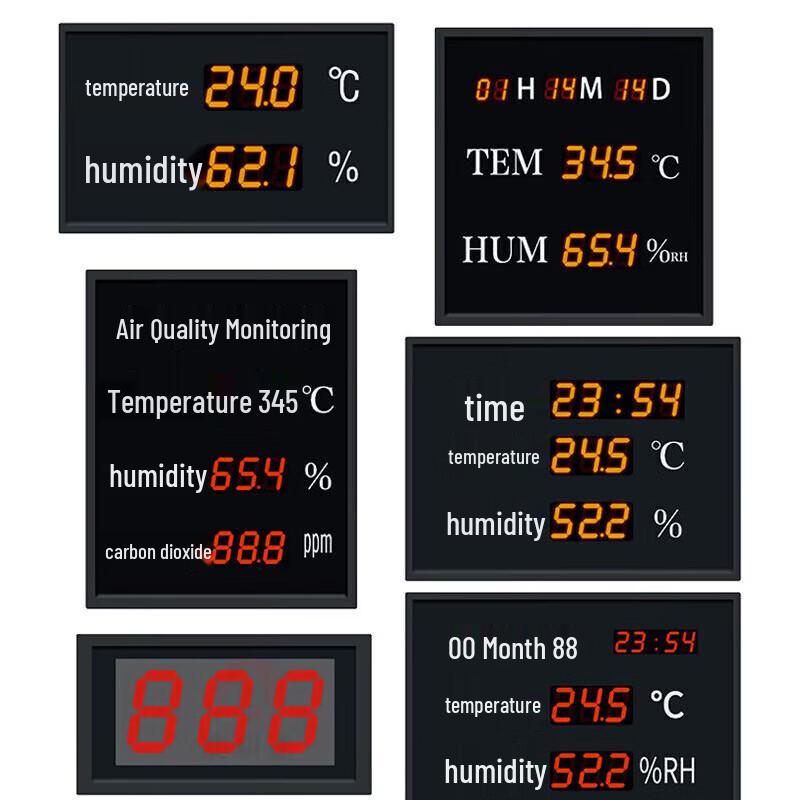 Nize LED Digital Temperature Humidity Display