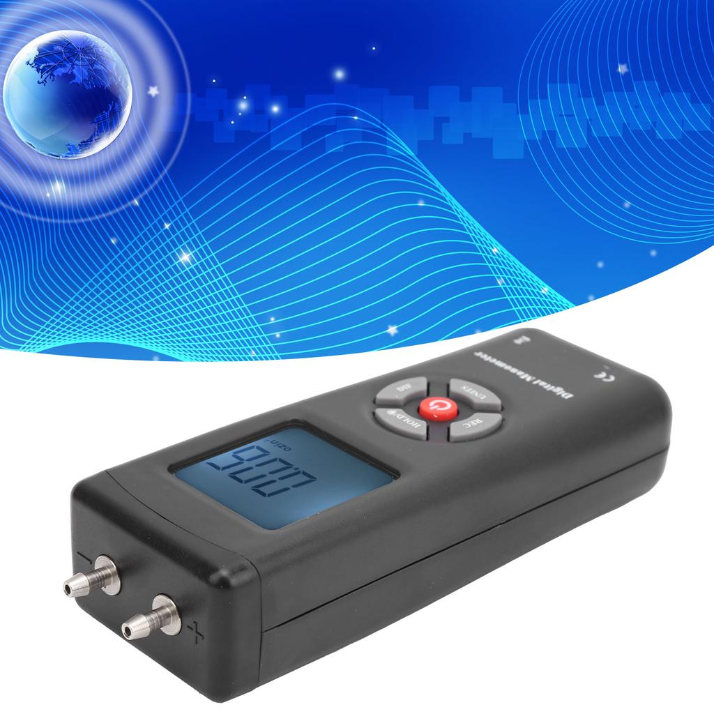 TL101 Digital Manometer Air Pressure Meter Gauge Differential Air Pressure Tester Tool +5psi