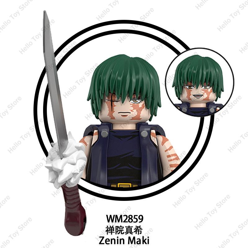 Jujutsu Kaisen Hot Anime Mini Acion Figures Satoru Gojo Model Classic Cartoon Building Blocks Itadori Yuji Dolls Bricks Toy Gift