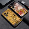 Kiss By Gustav Klimt Art Soft Phone Case for Xiaomi Redmi Note 12 13 14 15 Pro Plus 11 12S 11S 11T 10 4G Black Cover Back Shell