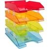 Letter Tray - Exacompta - Classic Linicolor Combo Midi A4+ - Translucent - Harlequin - Pack of 4