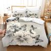 Black Death Moth Bedding Set Gothic Skull Duvet Cover Set Butterfly Bedclothes 2/3pcs Moon Stars Luxury Home Textiles