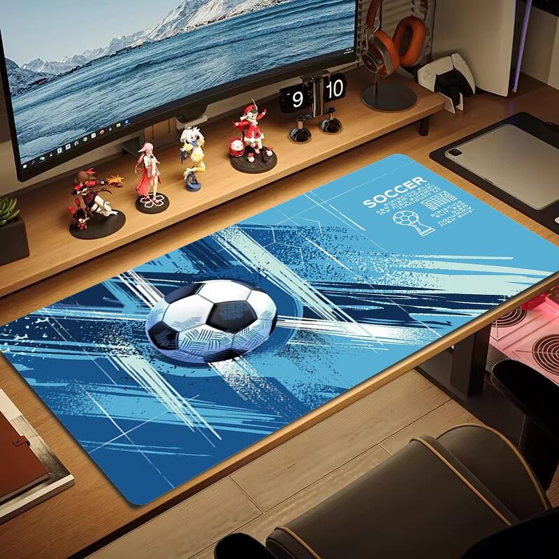 Soccer Color Mouse Pad Large Gaming Table Cushion Non-slip Laptop Tablet Big Mousepad XXL Mat Mini PC Playmat With Lock Edge
