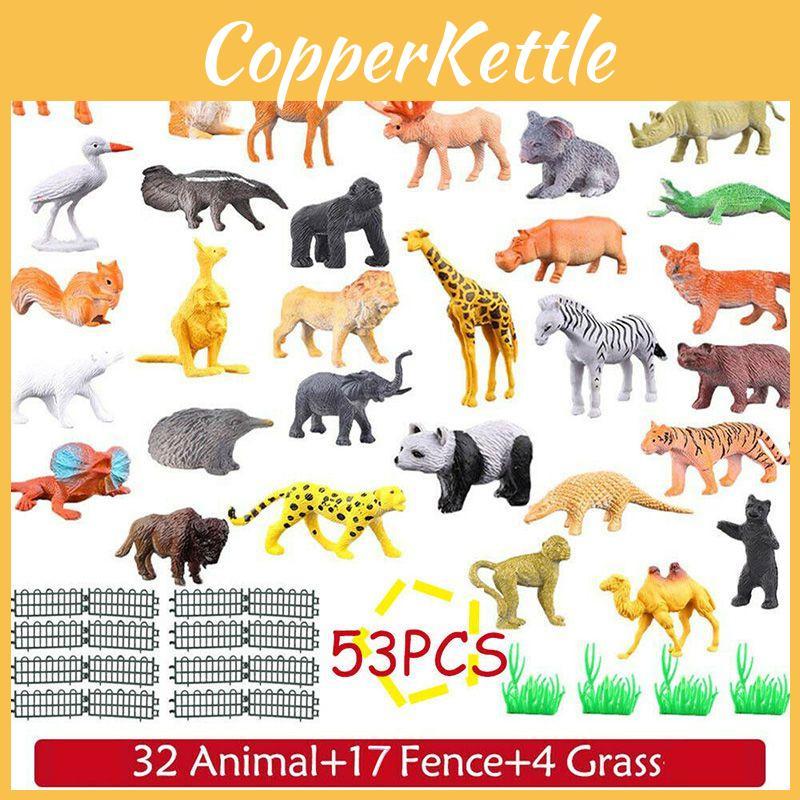 Wild Animals Ocean Insect Farm Dinosaur Set Simulation Small Animal Model Children's Early Education Toy Characters)