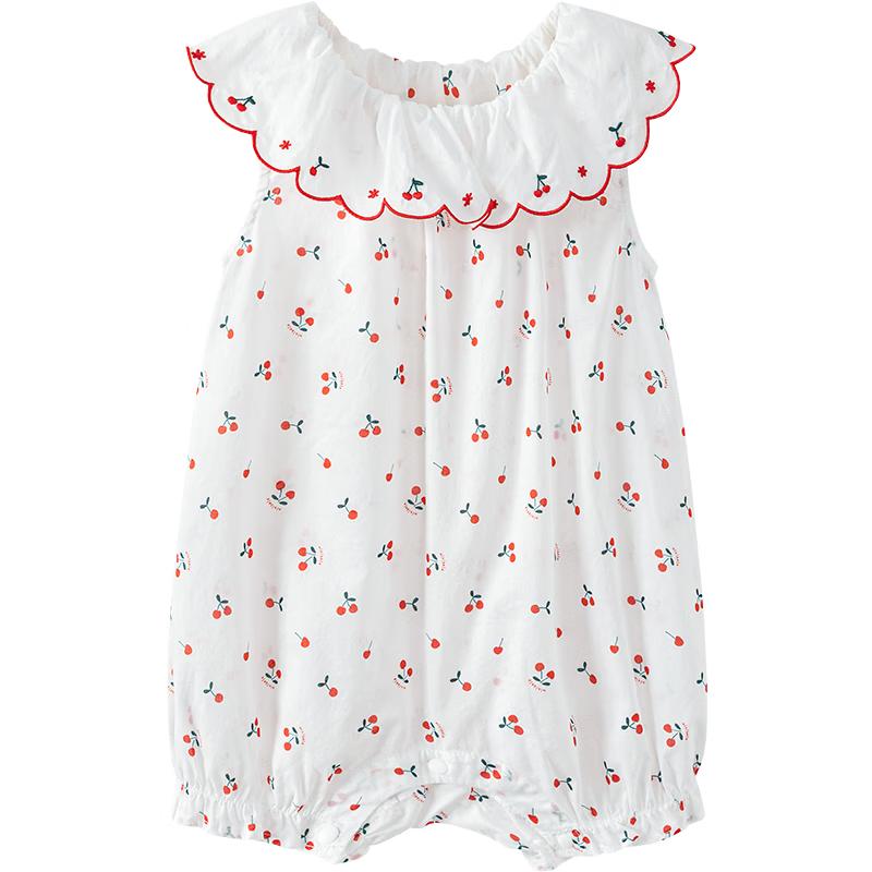 

Minibala Girls Pure Cotton Sleeveless Romper 66