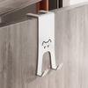 Behind The Door Hook No Drill Hooks Easy Hanging Waterproof Hook for Bathroom Kitchen Bedroom Balcony