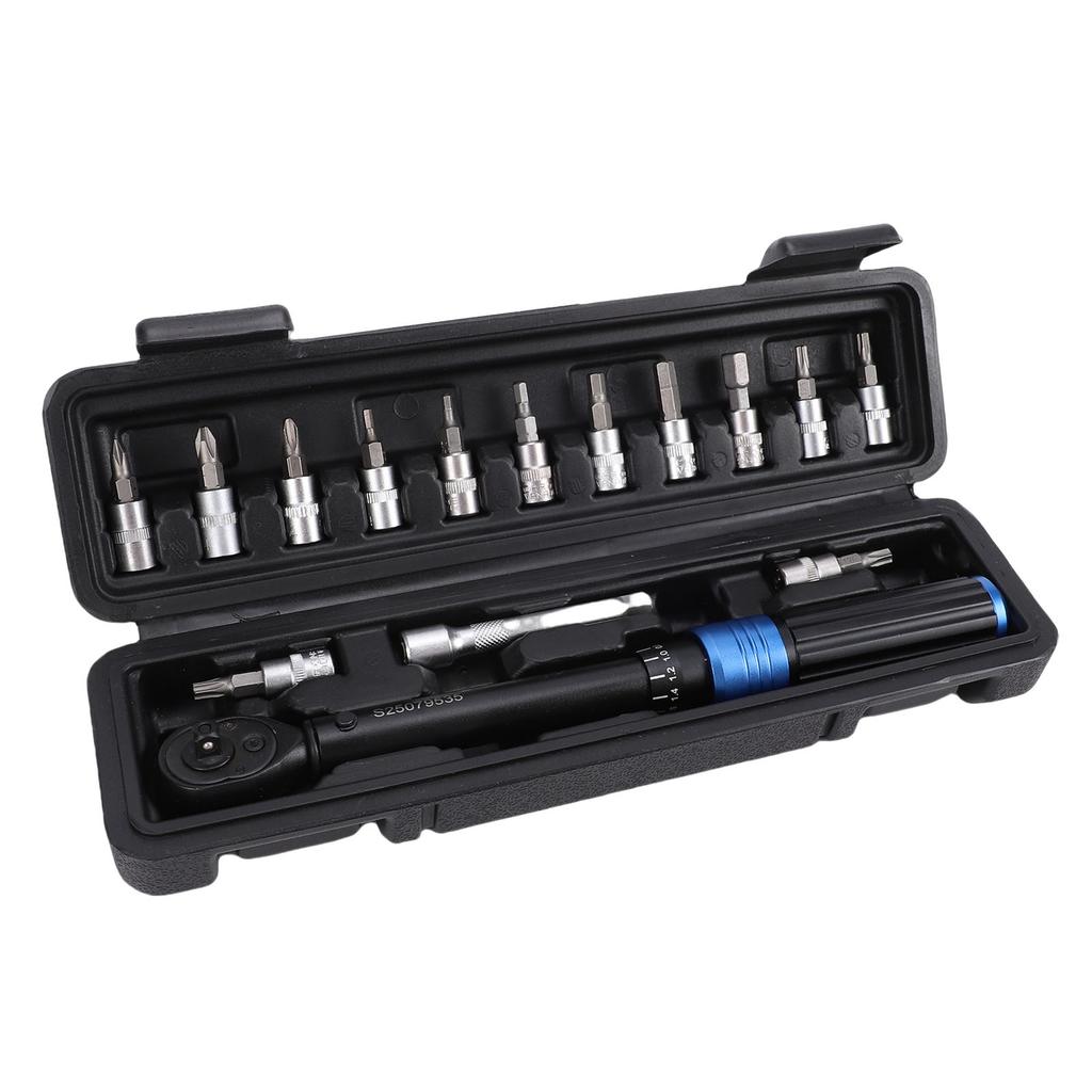 Bike Torsion Wrench 1 4 Inch Dual Direction Adjustable Ratchet Torsion Wrench Set 2 24 Nm Bike Professional Tool Kit