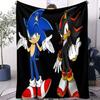 Sonic Portal Printed Blanket Comfortable Childrens Sofa Bed Blanket Small Cover Blanket Soft and Warm Gift for Sonic Fans Decor