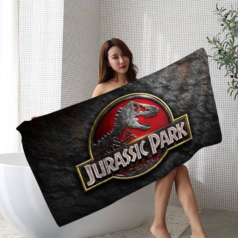 Dinosaur Cartoon Jurassic Park Microfiber Printed Beach Towel Mountain Climbing Yoga Beach Swimming Running Absorbent Soft Towel
