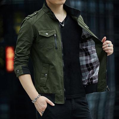 Herren Cargo Jacke Mode Jacken Mann Mäntel Bomber Jacke Stehen Casual Mäntel Streetwear Para
