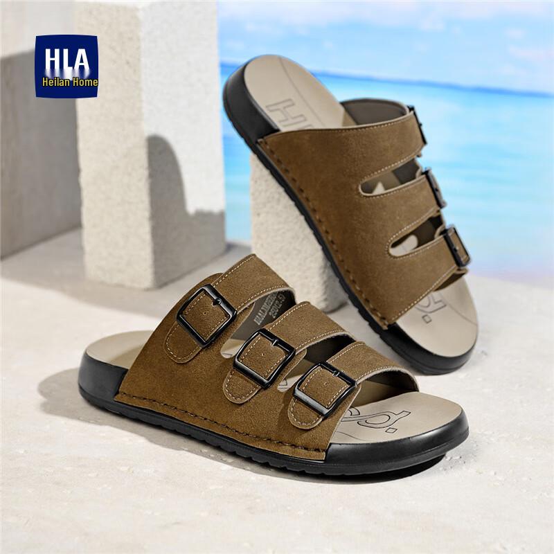 HLA Men s Retro Breathable Casual Slippers 39