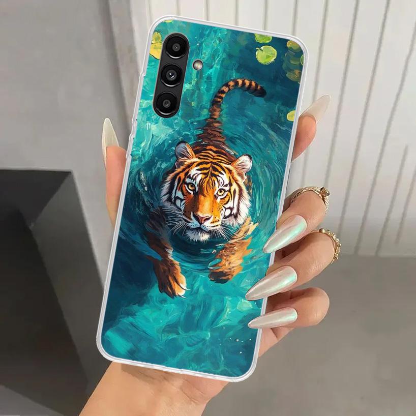 Superior Tiger Pattern Art Phone Case for Samsung Galaxy A17 A16 A37 A26 A36 A57 A56 A15 A25 A35 A55 A14 A24 A34 A54 A13 A23 A33