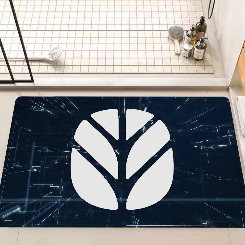 New H-holland Logo Room Mats Anti-slip Absorb Water Long Strip Cushion Bedroon Mat Household Carpets