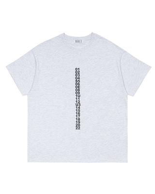 SEOUU Line Graphic T-Shirt (Melange)