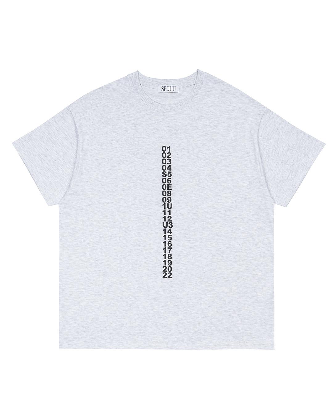 Seoyu Line Graphic T-Shirt (Melange) Melange