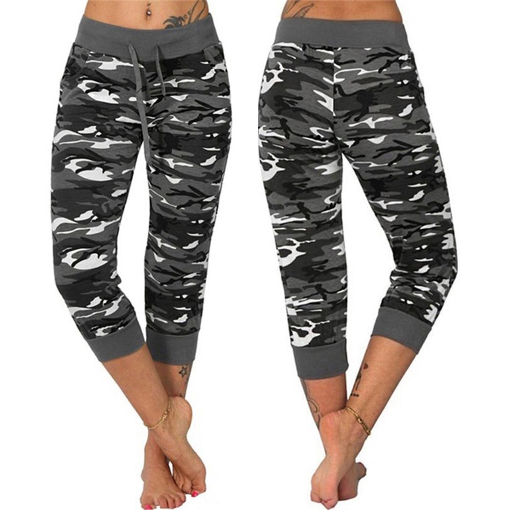 Buy Capri Pants Cropped Camouflage 