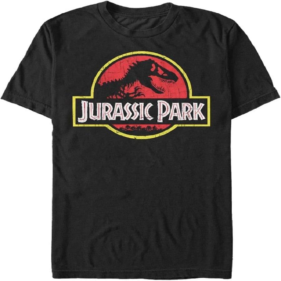 Jurassic Park Logo Men s T-Shirt, Black, 3X-Large S чёрный