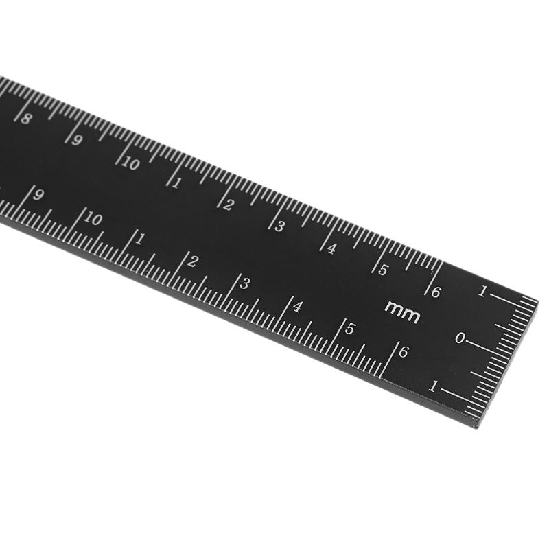 Precision Pocket Ruler Woodworking by Clear Style | Inch and Metric Indicators Professional Woodworking for T Track Rule