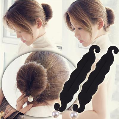 Esponja mágica clipe de espuma donut estilo de cabelo ferramenta modelador de pão torção de anel