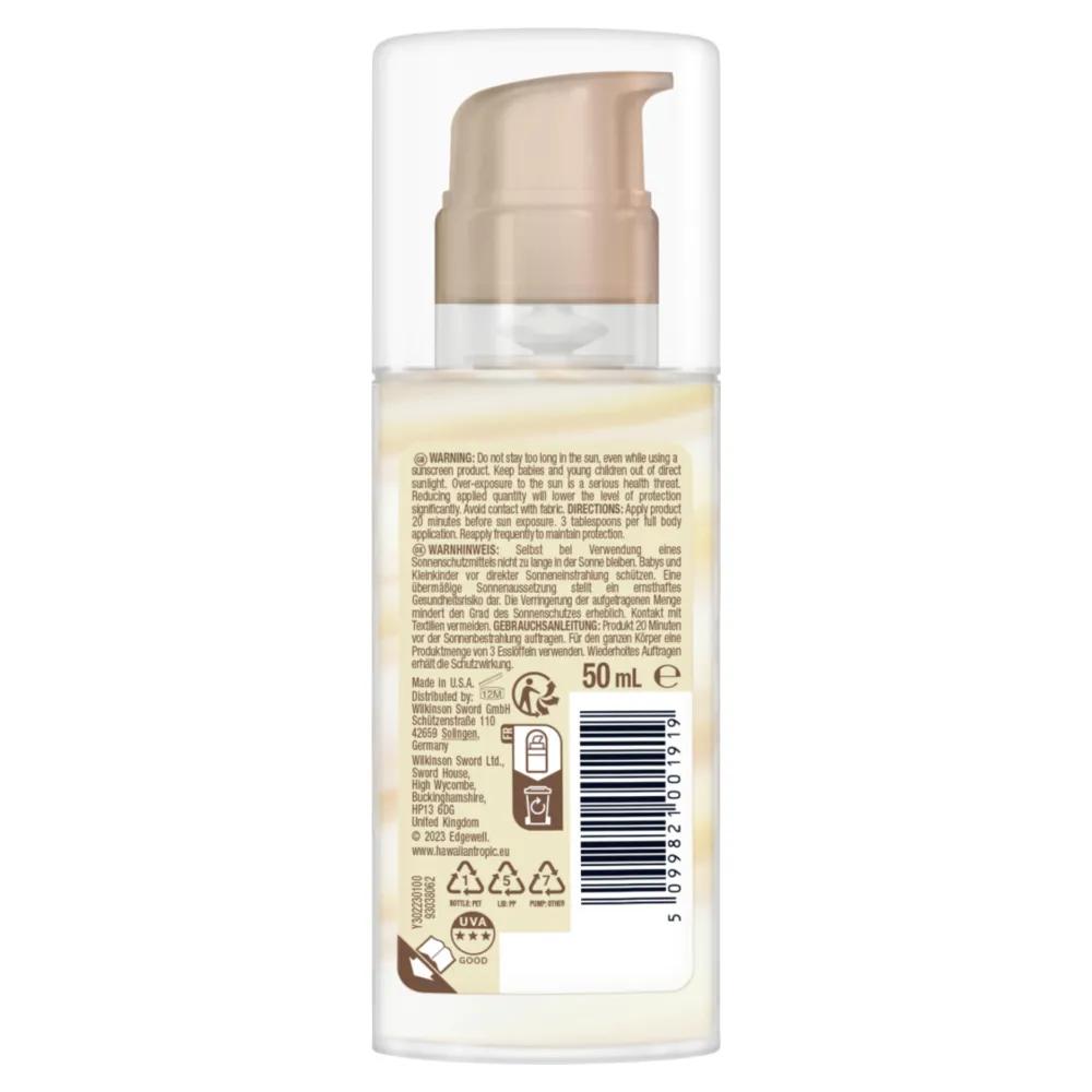Hawaiian Tropic Face Lotion Moisture Protection LSF 30, 50ml