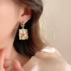 Monet Garden Purple Baroque Pearl Earrings - Vintage Style, Luxury Women's Studs