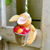 Little Rabbit Climbing Vine Hanging Ornament - Small Animal Figurine for Home, Courtyard, or Tree Pot Decor