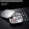 Wutuo 304 Stainless Steel Divided Meal Tray Set