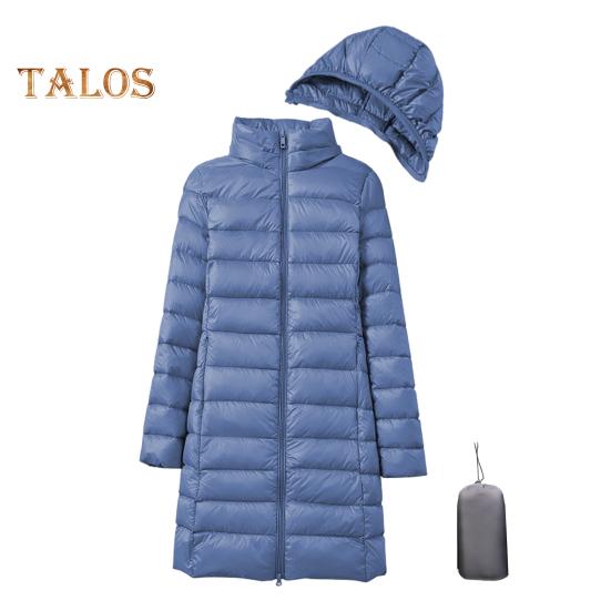 

Зимнее пуховое пальто с сумкой для хранения, утолщенный стеганый плюшевый капюшон, средней длины, ветрозащитная, с длинными рукавами, ветрозащитная, теплая, повседневная верхняя одежда из хлопка, куртка L