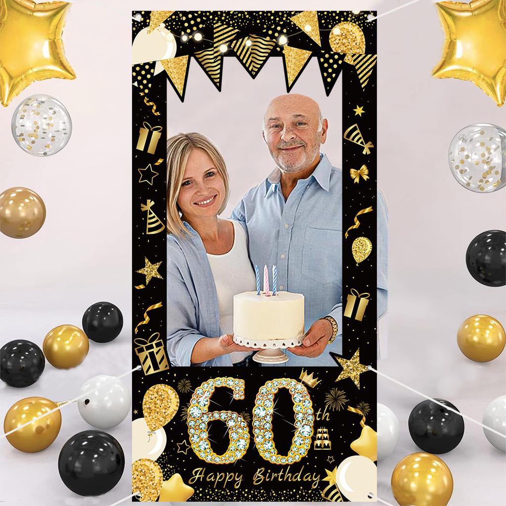 18. 30. 40. 50. Fødselsdag Fotoramme Bakgrunn 30. Fødselsdag Vinyl Fotoboks Bakgrunn Svart Bursdagsfest Dekor Voksen