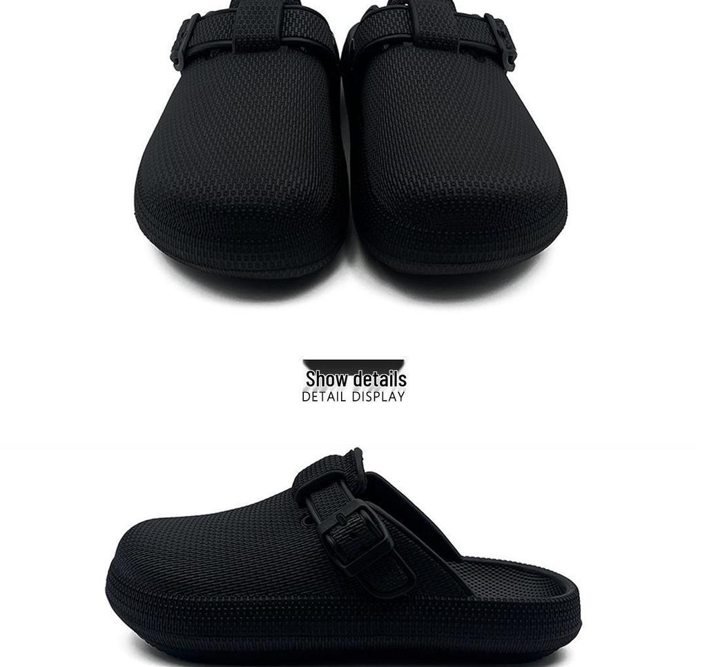 Unisex Closed-Toe Non-Slip Slippers for Indoor/Outdoor Use - Casual and Stylish