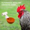 5Pcs Chicken Drinker with 1/2" PVC Tee Fittings Chicks Duck Goose Turkey Poultry Waterer Feeder Leakproof Large Automatic