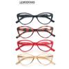 Women Vintage Reading Glasses Cat Eye Reader Stylish Eyeglass Ladie Presbyopic Dioprer Frames With Pouch