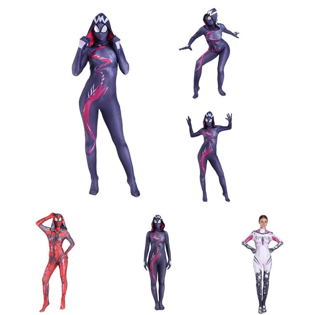 Stylish Spider Gwen Stacy Costume For Women Featuring Unique Spider-man Design For Halloween