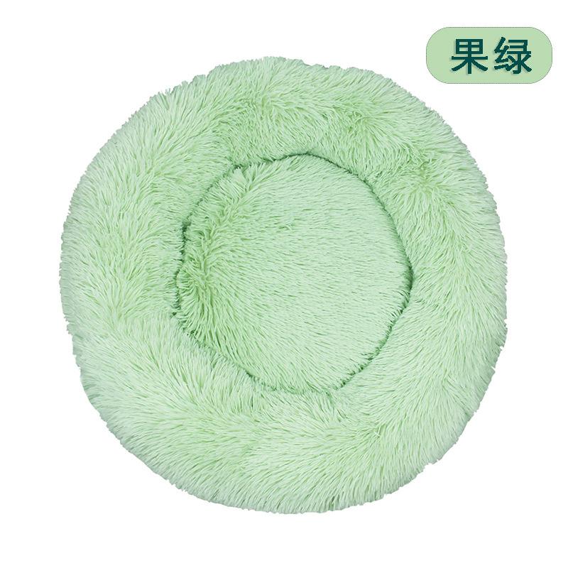 Dog House Cat House Plush Round Pet House Dog Bed Winter Dog Mat Pet Bed Pet Supplies