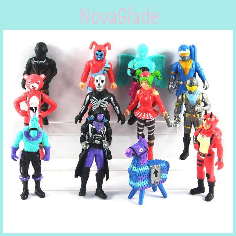 Pvc 12pc Fortnight Action Figure Pack Game Collection Toy Doll Playset
