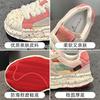 Thick-soled ugly cute board shoes spring new leather shell head soluble breathable sports and leisure shoes