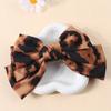4PCS Elegant leopard print bow spring clip headband cross-border  ponytail clip fashionable hair accessory