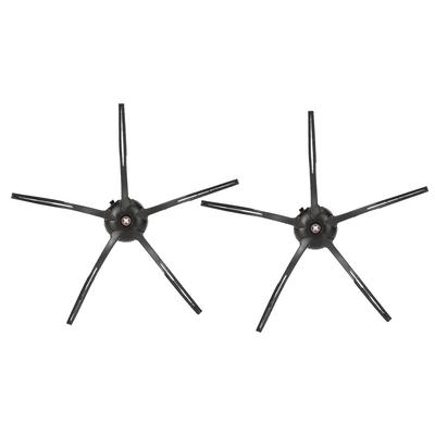 2 Pezzi Accessorio di Ricambio Spazzola Laterale per XIAOMI Roborock S6 S5 E35 E2 Robot Aspirapolvere Nero